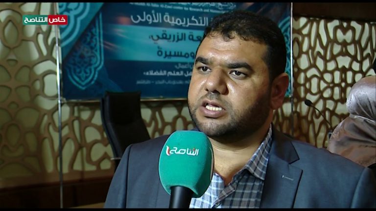 صلاح الشعاب/ نائب رئيس مجلس مؤسسة الشيخ الطاهر الزاوي: هذا الملتقى جاء لإشعارنا بضرورة تكريم الشخصيات العلمية التي أثرت في الساحة الثقافية الليبية.