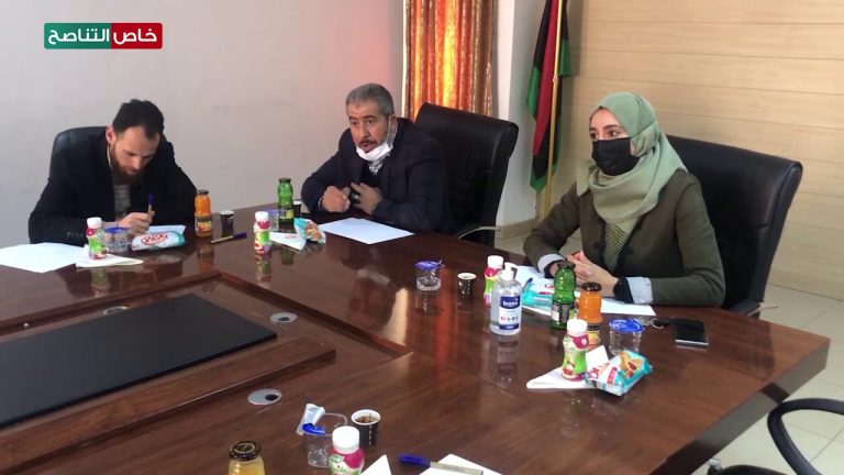 عدسة التناصح | جانب من الاجتماع التقابلي الثاني للجان والفرق المتخصصة بمكافحة كورونا ببلدية ترهونة والخمس وبحضور رئيس المجلس التسييري لبلدية ترهونة محمد الكشر