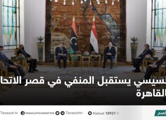 السيسي يستقبل المنفي في قصر الاتحادية بالقاهرة