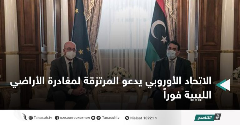 الاتحاد الأوروبي يدعو المرتزقة لمغادرة الأراضي الليبية فوراً