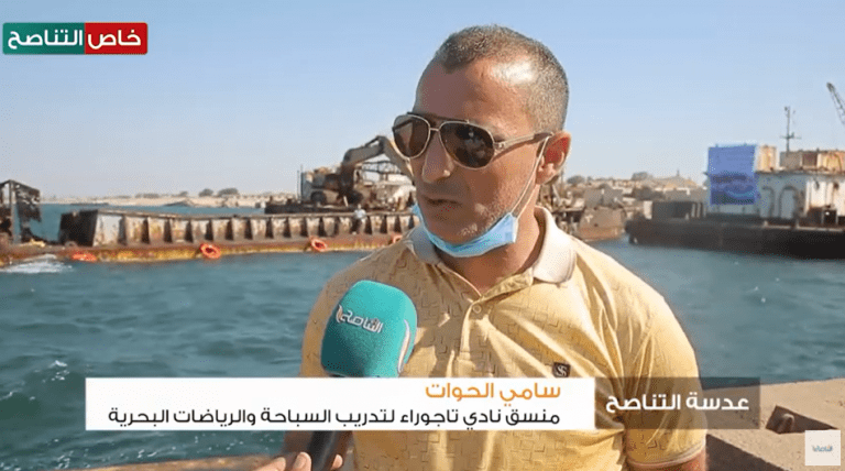 سامي الحوات/ منسق نادي تاجوراء لتدريب السباحة والرياضات البحرية: الهدف من هذه الدورة تعليم السباحة للأطفال لحمايتهم من الغرق