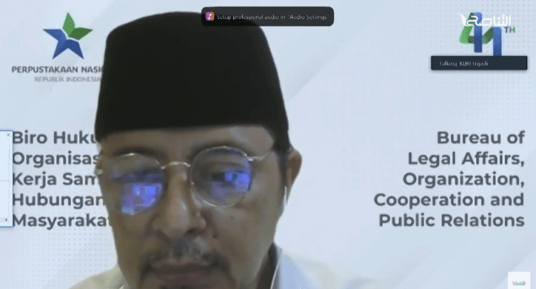 دودي بريبادي / ممثل المكتبة الوطنية الأندونيسية بمناسبة مرور عام على افتتاح مركز الشيخ علي الغرياني للكتاب: نحن بصدد التنسيق مع القائم بأعمال السفارة الأندونيسية بشأن التعاون مع المكتبة وفتح مكتب لدينا بأندونيسيا