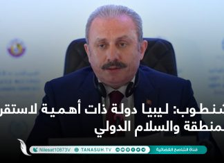 شنطوب: ليبيا دولة ذات أهمية لاستقرار المنطقة والسلام الدولي