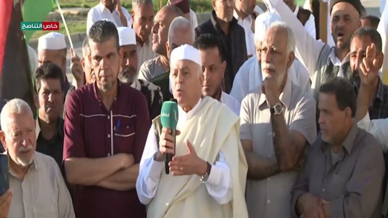 خاص التناصح | كلمة السيد #نوري_أبوسهمين رئيس حزب تيار يا بلادي من مدينة مصراتة في مظاهرة  “جمعة ترسيخ الشرعية ورفض المشروع الانقلابي”