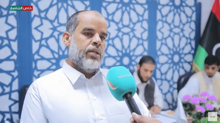 عدسة التناصح | لقاء مع الشيخ سعد محمد الشهوبي – رئيس لجنة التحكيم في المسابقة المحلية الأولى لحفظ القرآن الكريم بإشراف المقرأة الليبية: المسابقة انطلقت اليوم عبر برنامج الزوم بما يزيد عن 120 متسابقا من جميع مناطق ليبيا.