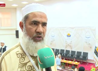 عدسة التناصح| علي الصادق عزوز – رئيس لجنة التحكيم بمسابقة جامعة الرفاق الأولي لحفظ القرءان الكريم: مبادرة طيبة جاءت من الجامعة لربط النشء بكتاب الله شارك فيها 73 متسابقا من ذكور وإناث.