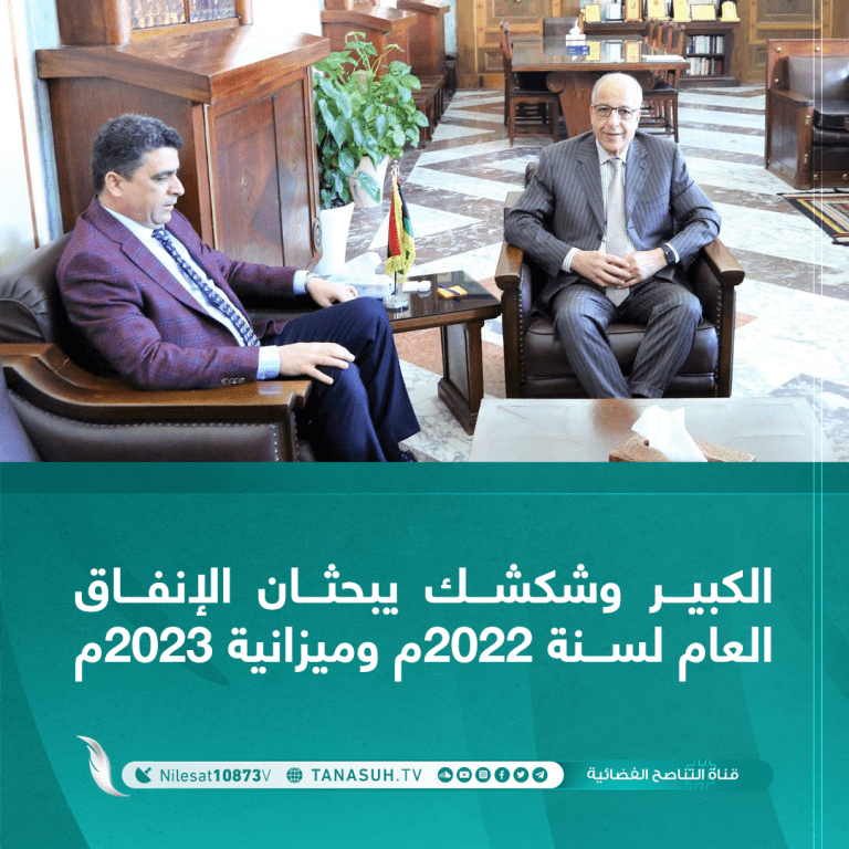 الكبير وشكشك يبحثان الإنفاق العام لسنة 2022م وميزانية 2023م