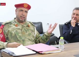 عدسة التناصح| اجتماع أمني موسع ببلدية ترهونة لمناقشة موضوع الجاليات الموجودة داخل البلدية؛ حيث شدد عميد بلدية ترهونة “محمد الكشر” على ضرورة إعادة النظر في أوضاع العمالة الوافدة والتأكد من ثبوت وصحة إجراءاتهم بشكل قانوني.