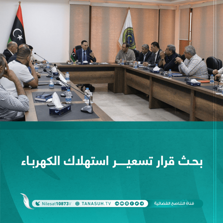 بحث قرار تسعير استهلاك الكهرباء