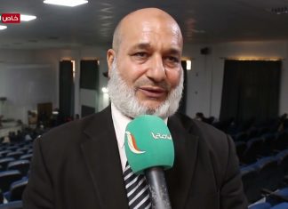 لقاء مع عميد كلية الاعلام في جامعة الزيتونة ببلدية ترهونة د. إبراهيم اشتيوي في فعاليات مؤتمر تقنيات الاتصال الحديثة ودورها في تطوير التعليم العالي في جامعة الزيتونة بترهونة