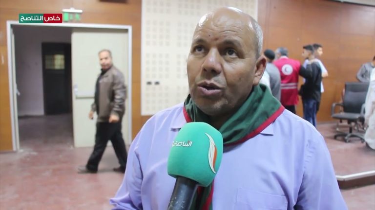 لقاء مع القائد الكشفي عبدالمولى النعاجي في حفل تكريم المشاركين في حملة فزعة خوت ببلدية ترهونة