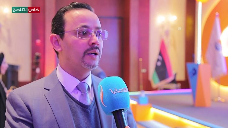 لقاء مع م. عمار البوزيدي/ رئيس مجلس إدارة شركة ليبيا للاتصالات والتقنية في فعاليات إطلاق الهوية الجديدة للشركة