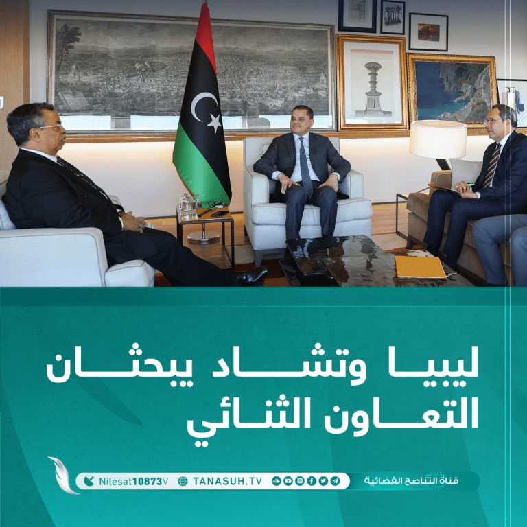 ليبيا وتشاد يبحثان التعاون الثنائي