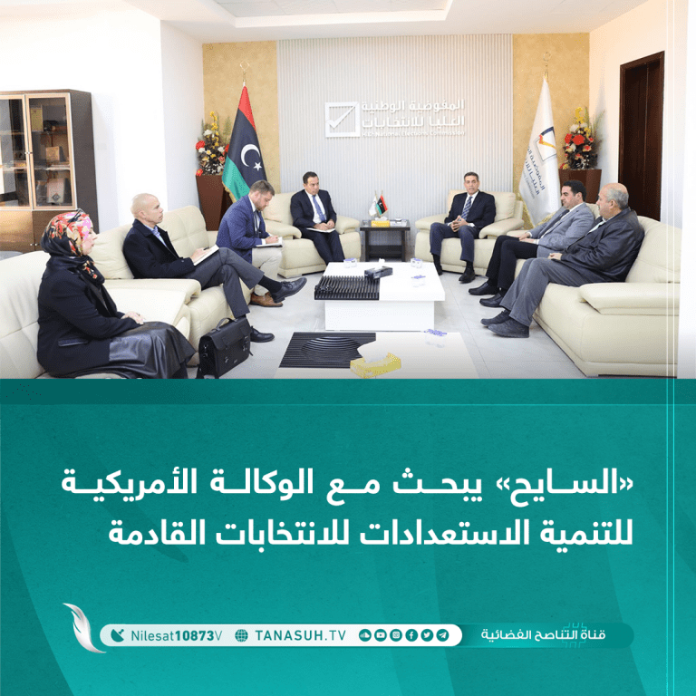 السايح يبحث مع الوكالة الأمريكية للتنمية الاستعدادات للانتخابات القادمة
