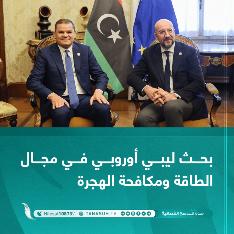 بحث ليبي أوروبي في مجال الطاقة ومكافحة الهجرة