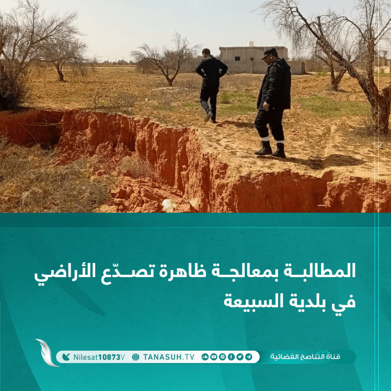 المطالبة بمعالجة ظاهرة تصدّع الأراضي في بلدية السبيعة