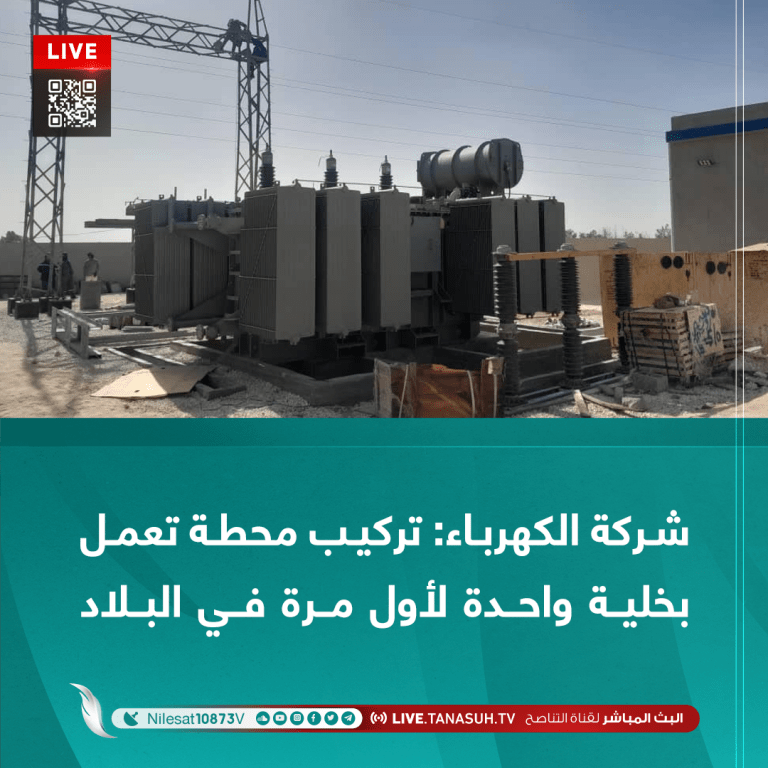 شركة الكهرباء: تركيب محطة تعمل بخلية واحدة لأول مرة في البلاد