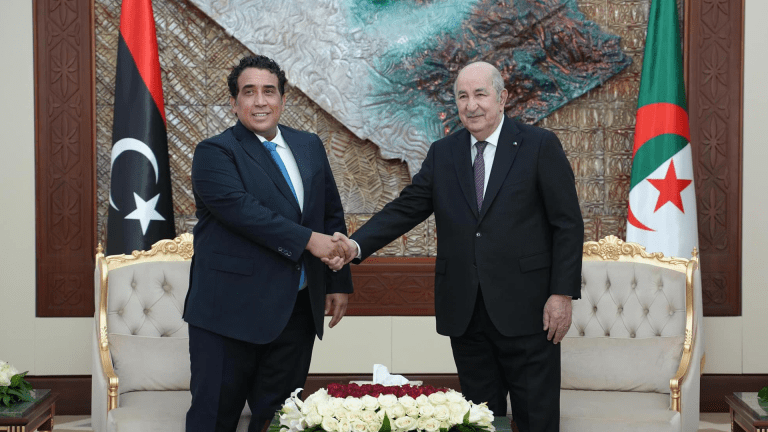 تبون يؤكد للمنفي دعمه المجلس الرئاسي