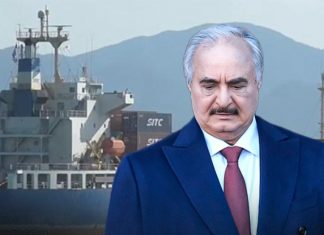 سفينة محملة بـ350 مدرعة كانت متجهة إلى حفتر تغادر إلى مصراتة بعد احتجازها في اليونان