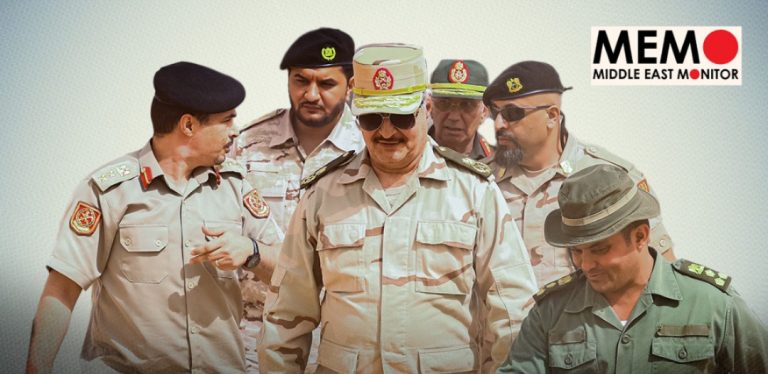 ميدل إيست مونيتور: حفتر يركز على بقاء مصالح عائلته بعد تخليه عن الطموح الرئاسي