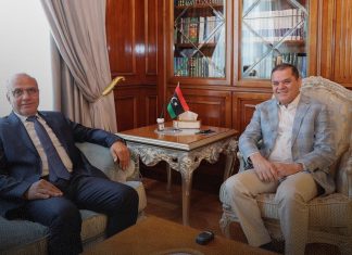 اللافي والدبيبة يبحثان تطورات الوضع الأمني والتحديات الاقتصادية